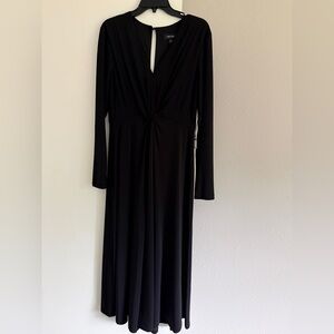 Elegant Black Long Sleeve Dress